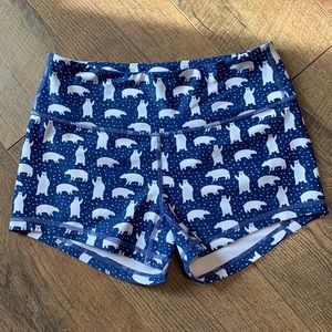 KFT High-Rise Keep Moving Lined Shorts - Polar Bears